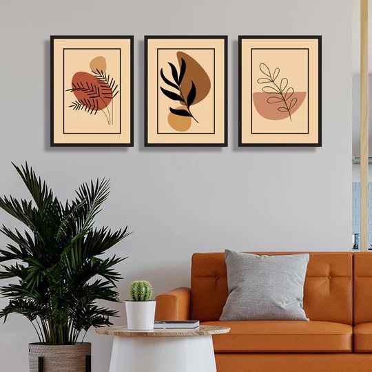 Set of three Abstract Frame Art | Home Decor | Wall Frame
