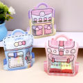 1/6Pcs Snack Bag Cute Cartoon Backpack Jewelry Small Object Storage Pouch Cookies Candy Portable Handbag Festival Gift Bags Jewelry Packing. 