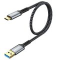 100W Type C 5A Silica Gel Fast Charging Cable E-Marker USB To C Nylon Braided for Samsung S23 Ultra iPad Pro Macbook Switch Mobile Phone. 