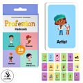 Profession Flash Cards Set For Kids – Early Educational 36 Pcs flash cards. 
