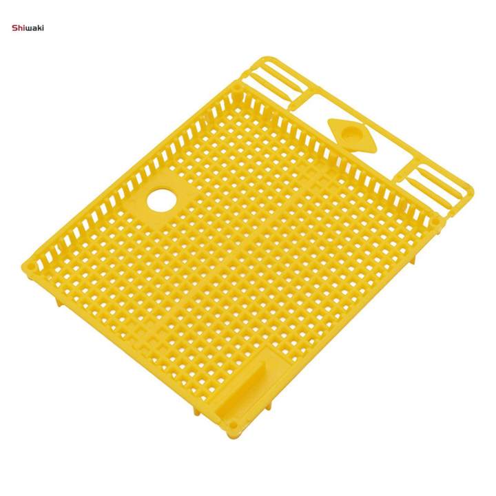 Queen Bee Isolator Introducing Cage Plastic Equipment Reusable Beekeeping Yellow