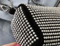 Fashion Small Crossbody Shoulder Bags for Women Shine Rhinestone Leather Messenger Bag Female Phone Purse Handbag. 