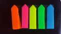Pack of 200  Sticky Memo Flags   Bookmark Transparent Sticker ( 20 Sheets x 5 Colors EACH Pack ). 
