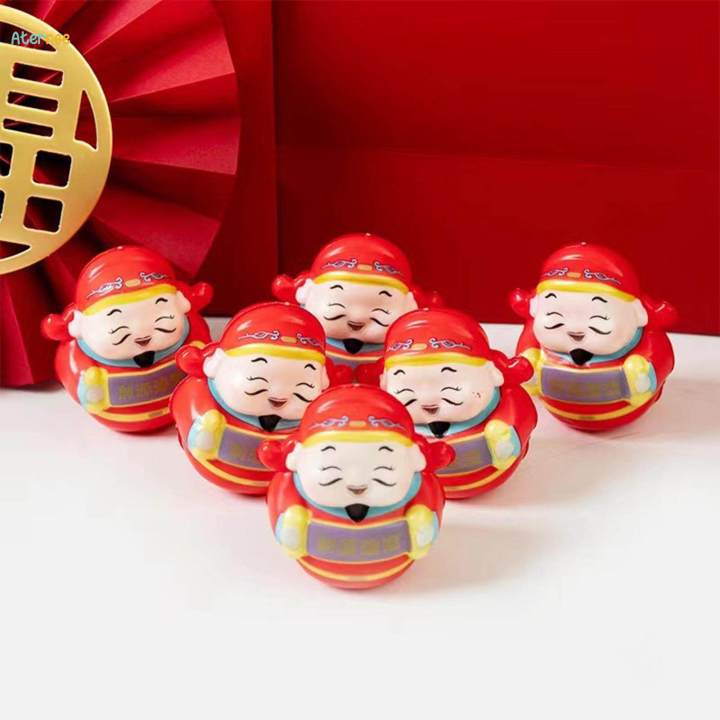 6x Traditional Chinese Figurine Statue Collectible for Home Desktop Bedroom