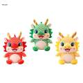 Chinese New Year Dragon Plush Toy Lunar New Year Decorative Ornament Stuffed Animal Doll for Kids. 