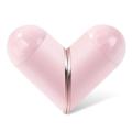 Eco-friendly Compact Fashion Contact Lenses Storage Box Plastic Contact Lenses Case Love Heart Shape for Women. 