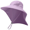 Unisex UV Protection Cap Summer Fishing Climbing Sun Hat with Neck Flap. 