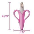Banana Teether for babies teething toothbrush silicon rubber teether in two colors(without box). 