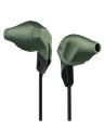 Grip 200 In-Ear Sweat-Resistant Sport Headphones with In-Line 1 Button Microphone - Olive Green. 