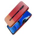 lthmy for Oppo Reno2 Z Back Case Ultra Slim Fit Contrast Color Hard PC Leather Cover. 