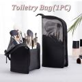 Travel Makeup Brush Bag Portable Cosmetic Brush Holder Organizer Waterproof Stand-Up Makeup Brush Pouch Zipper Toiletry Bag. 