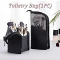 Travel Makeup Brush Bag Portable Cosmetic Brush Holder Organizer Waterproof Stand-Up Makeup Brush Pouch Zipper Toiletry Bag. 