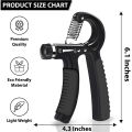 Adjustable Hand Grip Power Exerciser 10–60kg – Forearm Wrist Strengthener Hand Gripper for Gym & Home Workout. 