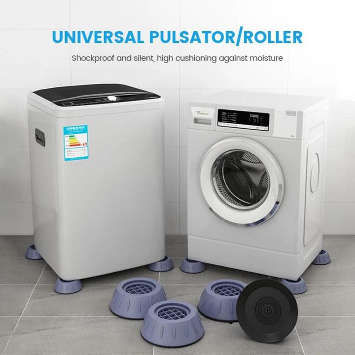4 Furniture Pads Plastic Rubber Feet Mats Anti Vibration Washing Machine Stand Pad Non Slip Sofa Bed Foot Covers Leg Protectors