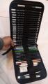 41pcs Professional Sketch and Drawing pencils set kit in fabric pouch, Charcoal Pencil blenders erasers paper cutter. 