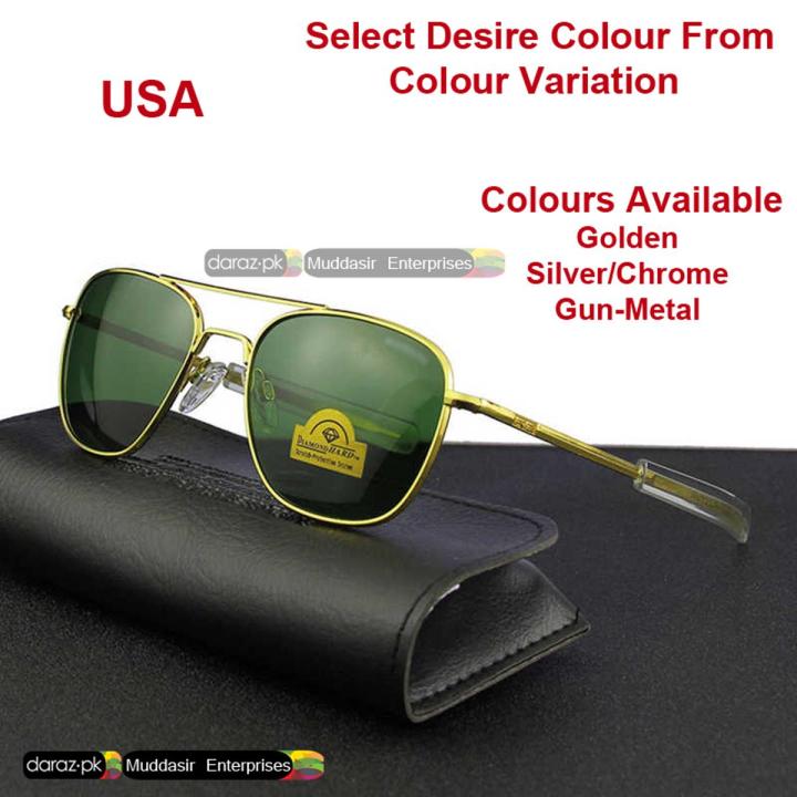 RE American Army Aviators Sunglasses Made in USA- Sunglasses For Men and Women