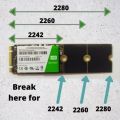 WD M2 SSD 512GB 2242 2260 2280 MULTISIZE SATA NGFF SOLID STATE DRIVE. 