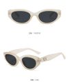 New retro small cat eye sunglasses for men and women with UV 400 protection frame. 