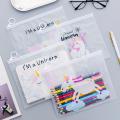 Kawaii Transparent Pencil Case Unicorn School Office Student Kids Pencil Cases Pen Box Pencil pouch Cute Unicorn Pencil Case for Kids School I'm a unicorn Magical Unicorn Funky Cute style. 