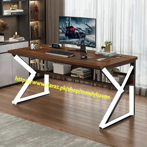 Office%20Table,%20Study%20Table,%20Computer%20Table,%20Laptop%20Table,%20Writing%20Table%20and%20Gaming%20Table%20with%20Modern%20K-Shape%20Design%20and%20Metal%20Powder%20Coating%20-%20Image%209