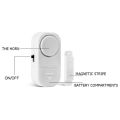 Independent Wood Door Alarm Sensor Window Detector With 80Db Buzzer Burglar Security Alarm System LR44 button Battery. 