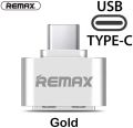 Remax Type-C OTG Adapter Female USB to Type-C Female Data Adapter Travel Converter Connect USB Flash Drive, Mouse To Mobile. 