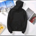 Plain Full Black Hoodie For Men's and Women's In Export Quality Fabric. 