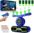 Shooting Games for Kids, Electric Floating Ball Target with Blaster Toy Gun, 30 Foam Darts, 10 Hover Floating Balls and 5 Flip Targets, Shooting Targets Boy Toys Gift for 5-13. 
