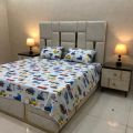 Beddy's Studio Anti-allergic Soft Cotton Printed Cars & Trucks Design Kids Bed Sheet Set With Pillow Cases  Colorful Bedsheets For Kids. 