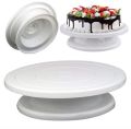 11 inch High quality Rotating Cake Turntable Cake Creem icing Scraper Set, Stainless Steel Cake, Cake Decorating Turn table. 