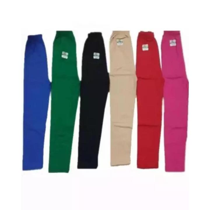 Pack of 6 Stretchable Girls Leggings Pajamas Tights Neat Stitched Durable Quality Tights in Random Colors-Durable