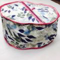 Zipper Roti Cover,handmade kitchen item,fabric hotpot,food warmer. 