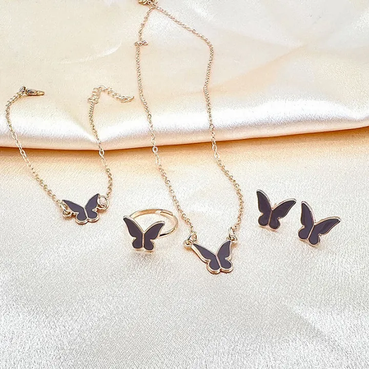 1Set%20Fashion%20Exquisite%20Simple%20Versatile%20Butterfly%20Necklace%20Bracelet%20Earrings%20Ring%20For%20Women%20Girls%20Wedding%20Party%20Jewelry%20Set%20Gift%20BYJ%20-%20Image%203