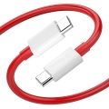 One Plus 65W 6.5A Type-C to Type-C Data Cable, Ultra Fast Charging Cable for One Plus 8 8T 9 9pro Nord series, C to C Warp Cable, C to C Dash Cable Original Warp 6.5A Fast Charging Cable For OnePlus Dual Type-C. 