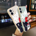 JIUMOO For OPPO A16K Case Plating Side Edge Square New Design Phone Cases Pattern Silicone Casing Full Back Cover Fashion Crying Boy Camera Protection Shockproof Softcase. 