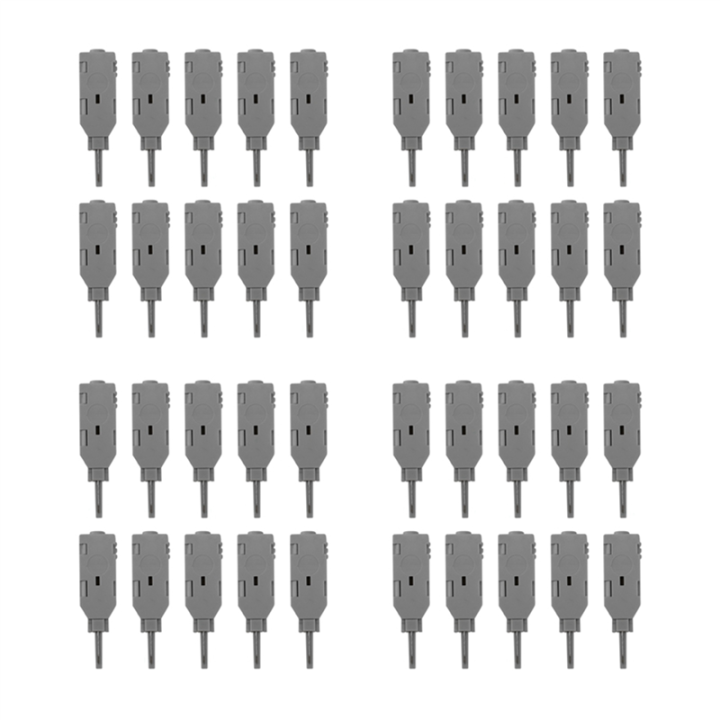 40Pcs 110 Test Rj11 Voice Connector Mdf Check Phone Voice for Krone Module Patch Panel