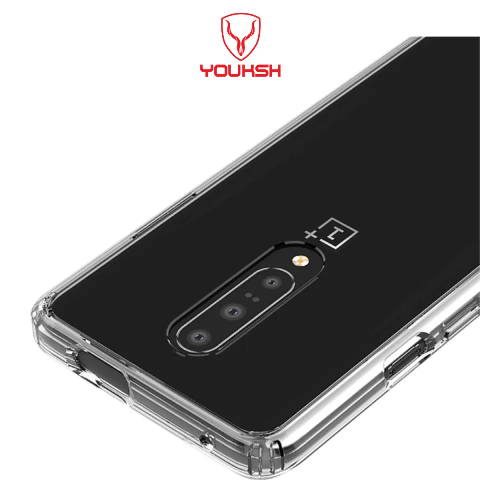 Ivoler Silikon Hülle Für Oneplus 7T – Transparent, Stoßfest, Mit Erhöhten Kanten, TPU Material