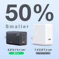 1Hora 65W GaN Fast Charger, 3-Port USB C Charger with 6.6ft Type C to C Cable, Compatible for iPhone 15/14/13/12/11,MacBook Pro/Air, iPad Pro,Galaxy S23, Laptops,Tablets, Mobile, Foldable Plug Charger Block. 