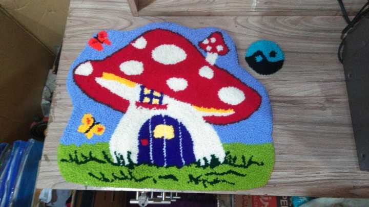 Whimsical%20Mushroom%20Cottage%20measuring%2043%20x%2038%20cm%20punch%20needle%20wall%20hanging%20-%20Image%202