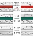12-Inch Triangular Architect Scale Ruler with Imperial Measurements Durable Aluminum Construction Precision Tool for Architects, Engineers, Draftsmen & Students 3-Sided Design with 6 Scales. 
