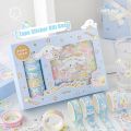 Sanrio Kuromi Cinnamoroll Melody Stickers Gift Box Kawaii Anime Hand Account Guka Decoration DIY Sticker Girls Kids Toys. 