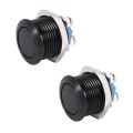 2X Horn Switch Horn Button Push Button Switch For Car 16mm 12V. 