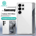 Nillkin Luxury Soft Silicone Case for Samsung Galaxy S25 Ultra Phone Cases Transparent TPU + PC Silicone Clear Back Cover. 