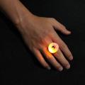 Christmas Halloween Eyeball Shape Soft Rubber Glowing LED Festival Gifts Party Lovely Finger Lights Rings. 