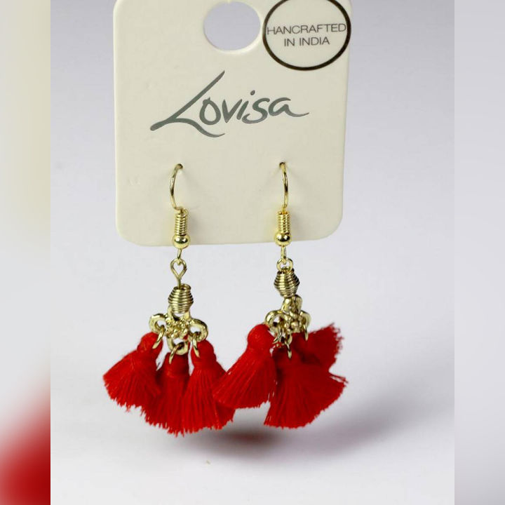 Lovisa 3 Drop Tassel Earring Fashion Jewelry for Women, Girls, Her High Quality