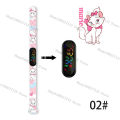 Disney The Aristocats children's watches cartoon character Marie Cat LED Waterproof Electronic Sports Bracelet Watch kids gifts. 