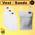 PACK OF 1 3 AND 6 HIGH QUALITY WHITE VEST FOR MEN IMPORTED COTTON VEST BUNYAN SLEEVELESS UNDER SHIRT FOR SUMMER AND WINTERS. 
