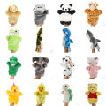 Factory direct sales kindergarten teaching hand puppet animals 70 plush gloves performance props cross-border tiger long hair. 