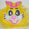 Rabbit Cartoon Face Mask for Kids Adults Cosplay Eva Foam Animal Face Cut Holi Mask for Boys and Girls. 