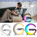 Wireless Charger - Speaker Bluetooth - Wireless Charger - Mini Speaker - Speaker - USB Speaker - Portable Speaker-Wireless Charger Alarm Clock Speaker APP Control for iPhone Samsung- Led Wireless Charging Speaker - Bluetooth Speaker With Rgb Light. 